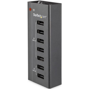 StarTech.com Estación de Carga USB de 7 Puertos Autónoma - 5x Puertos de 1A y 2x Puertos de 2A - Base de Carga USB