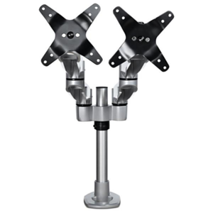 StarTech.com Brazo de Soporte de Escritorio Articulado VESA para 2 Monitores de hasta 27 Pulgadas - Montura de Grommet o Mordaza