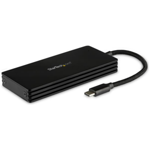 StarTech.com Caja USB 3.1 (10Gbps) USB-C para SSD M.2 SATA - Caja Externa Portátil para Disco USB Tipo C - de Aluminio