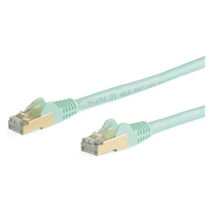 StarTech.com Cable de 5m de Red Ethernet CAT6a Aqua RJ45 STP