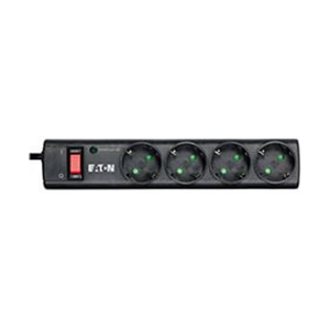 Eaton PS4D limitador de tensión Negro, Blanco 4 salidas AC 220 - 250 V 1 m