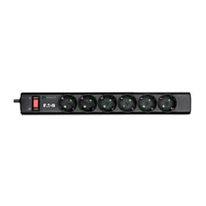 Eaton PS6D limitador de tensión Negro, Blanco 6 salidas AC 220 - 250 V 1 m