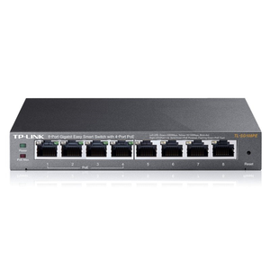 TP-LINK TL-SG108PE (10/100/1000) PoE Negro - Hub Switch