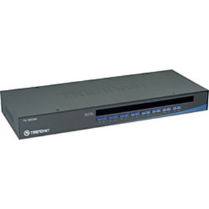Trendnet 16-Port USB/PS/2 Rack Mount KVM Switch interruptor KVM Montaje en rack Negro