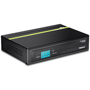 Trendnet TPE-S50 switch No administrado L2 Fast Ethernet (10/100) Energía sobre Ethernet (PoE) Negro