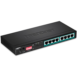 Trendnet TPE-LG80 switch No administrado Gigabit Ethernet (10/100/1000) Negro Energía sobre Ethernet (PoE)