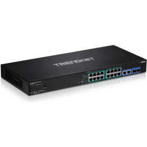 Trendnet TPE-3018LS switch Gestionado Gigabit Ethernet (10/100/1000) Negro 1U Energía sobre Ethernet (PoE)