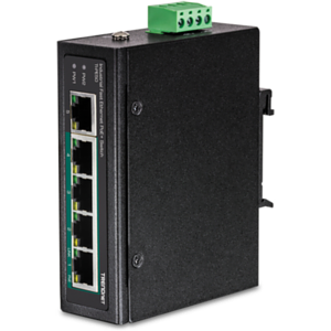 Trendnet TI-PE50 switch No administrado Fast Ethernet (10/100) Negro Energía sobre Ethernet (PoE)