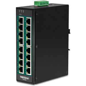Trendnet TI-PG160 switch No administrado Gigabit Ethernet (10/100/1000) Negro Energía sobre Ethernet (PoE)