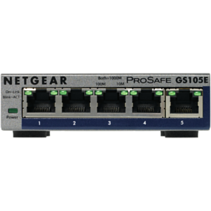 Netgear GS105E-200PES switch Gestionado L2/L3 Gigabit Ethernet (10/100/1000) Gris
