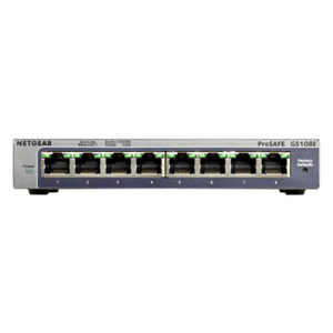 Netgear GS108E Gigabit Ethernet (10/100/1000) Negro