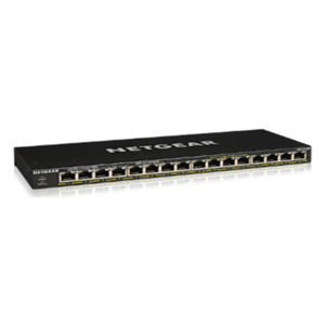 Netgear GS316P No administrado Gigabit Ethernet (10/100/1000) Negro Energía sobre Ethernet (PoE)