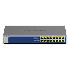 Netgear GS516PP No administrado Gigabit Ethernet (10/100/1000) Azul, Gris Energía sobre Ethernet (PoE)