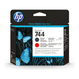 HP Cabezal de impresión DesignJet 744 negro mate/rojo cromático