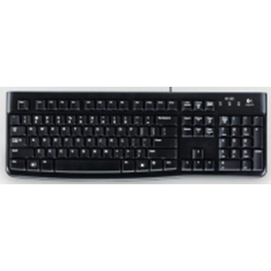 Logitech K120 teclado USB AZERTY Francés Negro