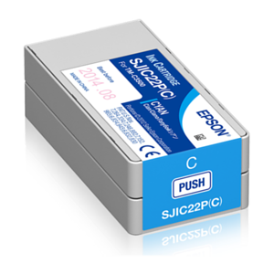 Epson SJIC22P(C): Ink cartridge for ColorWorks C3500 (Cyan)