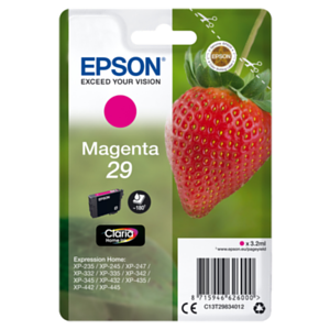Epson Strawberry Singlepack Magenta 29 Claria Home Ink