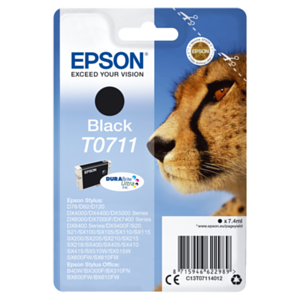 Epson Cartucho T0711 negro (etiqueta RF) Epson Cartucho T0711 negro (etiqueta RF)