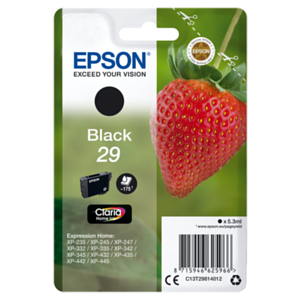 Epson Strawberry Singlepack Black 29 Claria Home Ink Epson Strawberry Singlepack Black 29 Claria Home Ink