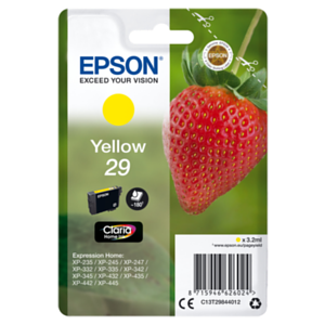 Epson Strawberry Singlepack Yellow 29 Claria Home Ink