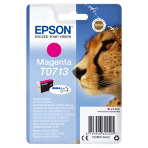 Epson Cartucho T0713 magenta (etiqueta RF) Epson Cartucho T0713 magenta (etiqueta RF)