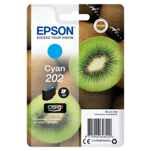 Epson Kiwi Singlepack Cyan 202 Claria Premium Ink Epson Kiwi Singlepack Cyan 202 Claria Premium Ink