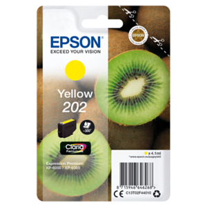 Epson Kiwi Singlepack Yellow 202 Claria Premium Ink