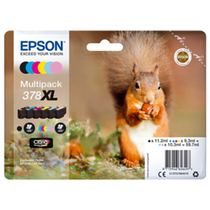 Epson Squirrel Multipack 6-colours 378XL Claria Photo HD Ink