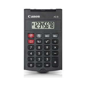 Canon AS-8 calculadora Bolsillo Pantalla de calculadora Gris