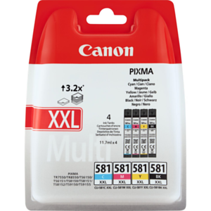 Canon CLI-581XXL Multipack Original Negro, Cian, Magenta, Amarillo - Cartucho Impresora