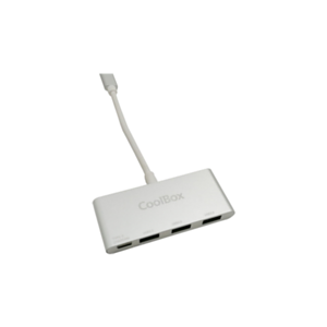 CoolBox COO-HUC3U3PD hub de interfaz USB 3.2 Gen 1 (3.1 Gen 1) Type-C 5000 Mbit/s Aluminio
