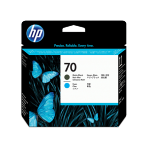 HP Cabezal de impresión DesignJet 70 cian/negro mate
