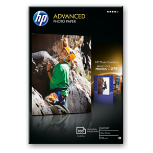 HP Q8692A papel fotográfico Negro, Azul, Blanco Brillo