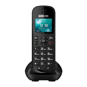 MaxCom MM35D Teléfono DECT Negro