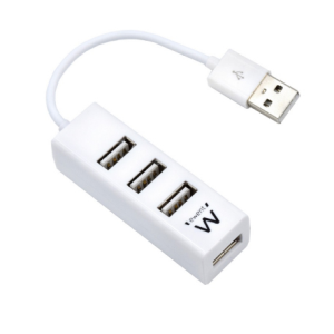 Ewent EW1122 USB 2.0 Blanco - Hub