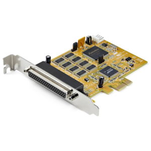 StarTech.com Tarjeta Adaptadora PCI Express Serie de 8 Puertos RS232 - Tarjeta Serial PCIe - DB9 UART 16C1050 - Tarjeta de Expan