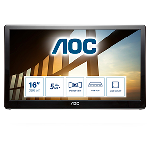 AOC Style-line I1659FWUX 15.6´´ - LCD - Full HD - Monitor