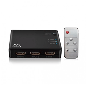 Ewent EW3730 Conmutador HDMI 4K 3x1 Mando a Distancia - Hub