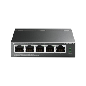 TP-LINK TL-SG1005LP Gigabit Ethernet (10/100/1000) PoE Negro - Hub Switch