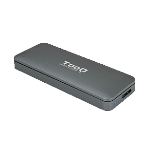 TooQ TQE-2281G caja para disco duro externo M.2 Caja externa para unidad de estado sólido (SSD) Gris