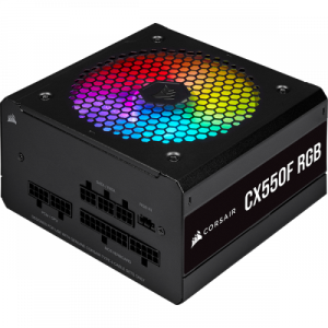 Corsair CX550F RGB 550W - RGB - 24-pin ATX Negro - Fuente Alimentacion Corsair CX550F RGB 550W - RGB - 24-pin ATX Negro - Fuente Alimentacion