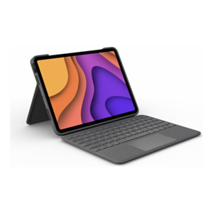 Logitech Folio Touch QWERTY Inglés internacional Gris Smart Connector