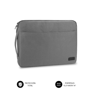 SUBBLIM Urban Laptop Sleeve 13,3-14" Grey - Funda