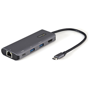 StarTech.com Adaptador Multipuertos USB C - Mini Docking Station USB Tipo C con HDMI de 4K 30Hz - con PD de 100W - con Hub Ladró