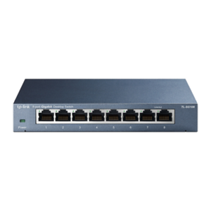 TP-Link TL-SG108 Gigabit Ethernet (10/100/1000) Negro - Hub Switch