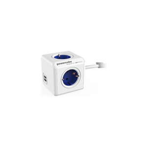 Power Cube 1402BL/DEEUPC base múltiple 1,5 m 4 salidas AC Interior Azul