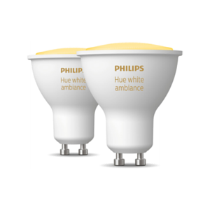 Philips Hue White ambiance Pack de 2 GU10 - Bombilla Inteligente