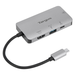 Targus DOCK418EUZ base para portátil y replicador de puertos Alámbrico USB 3.2 Gen 1 (3.1 Gen 1) Type-C Gris