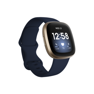 Fitbit Versa 3 40 mm AMOLED GPS Azul Oro - Reloj Inteligente