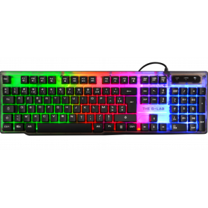 The G-Lab Keyz Neon teclado USB AZERTY Francés Negro